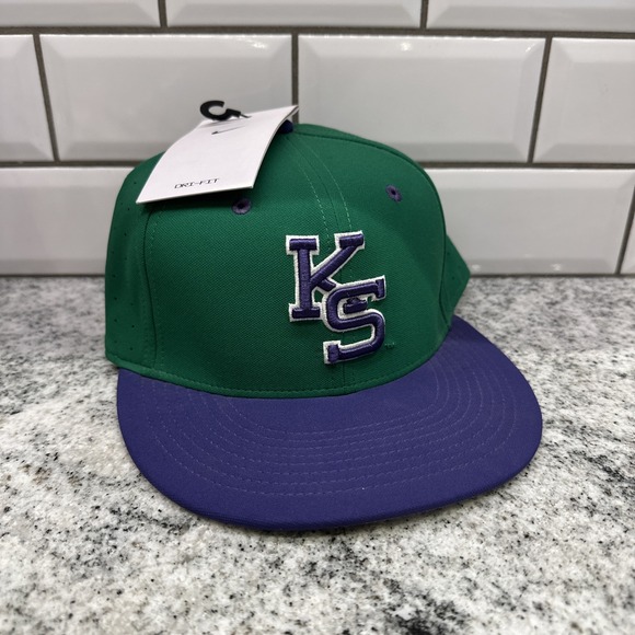 Kansas State Wildcats Nike Aero True Baseball Fitted Hat Sz 7 5/8 (fits 7 3/4) - Picture 1 of 10